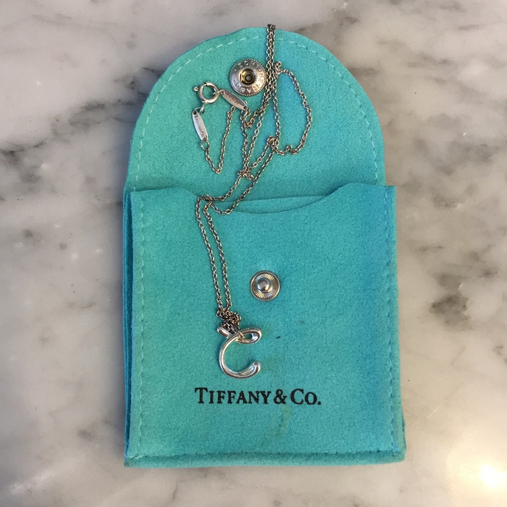 Tiffany Elsa Peretti Letter “C” necklace